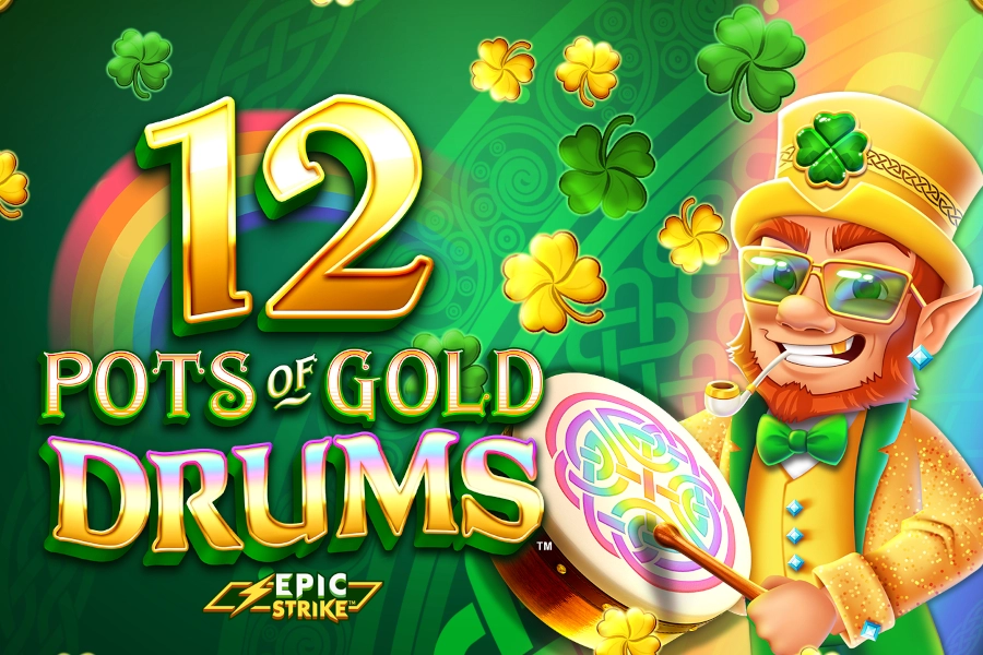12 Pots of Gold Drums pokie
