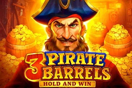 3 Pirate Barrels pokie